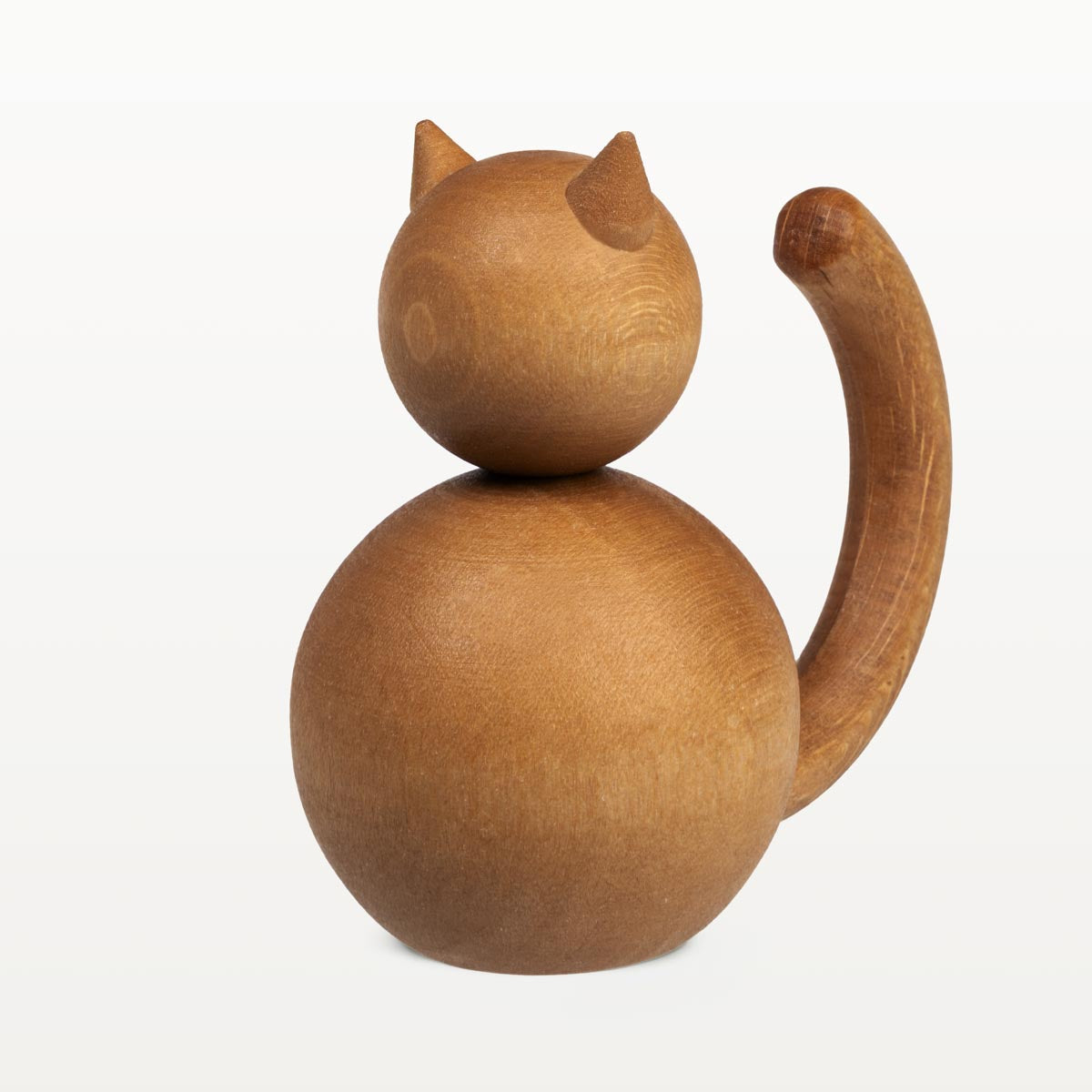 Villikissa-veistos, 6,5 cm, vaaleanruskea
