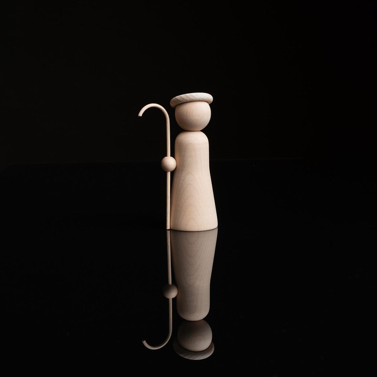 Joosef-puufiguuri, 13 cm, lakattu puu