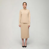 Nomi-pooloneule, beige