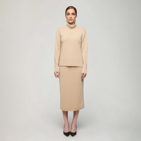 Nomi-pooloneule, beige