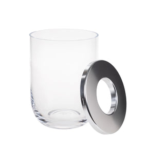 Duo-lasimaljakko, kirkas ja hopea, 16 cm